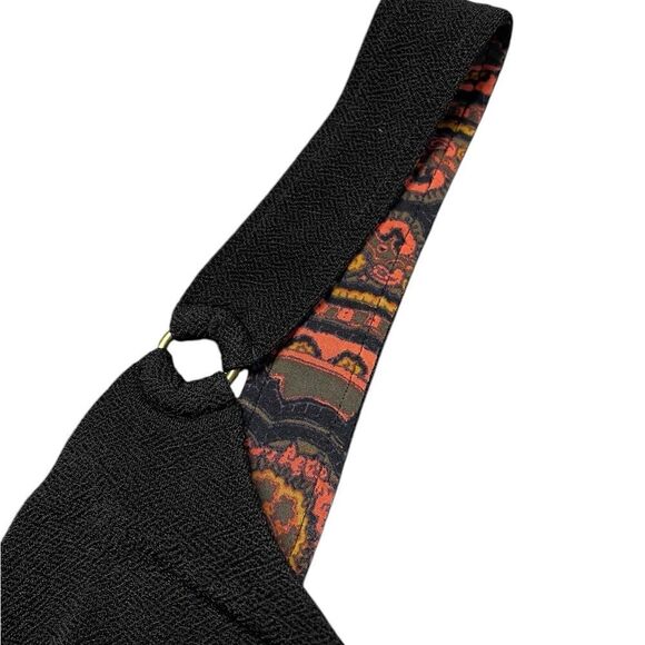 Free People Tops Free People Paisley Pop Cropped Black Tank Top Black Size Small - Picture 7 of 10